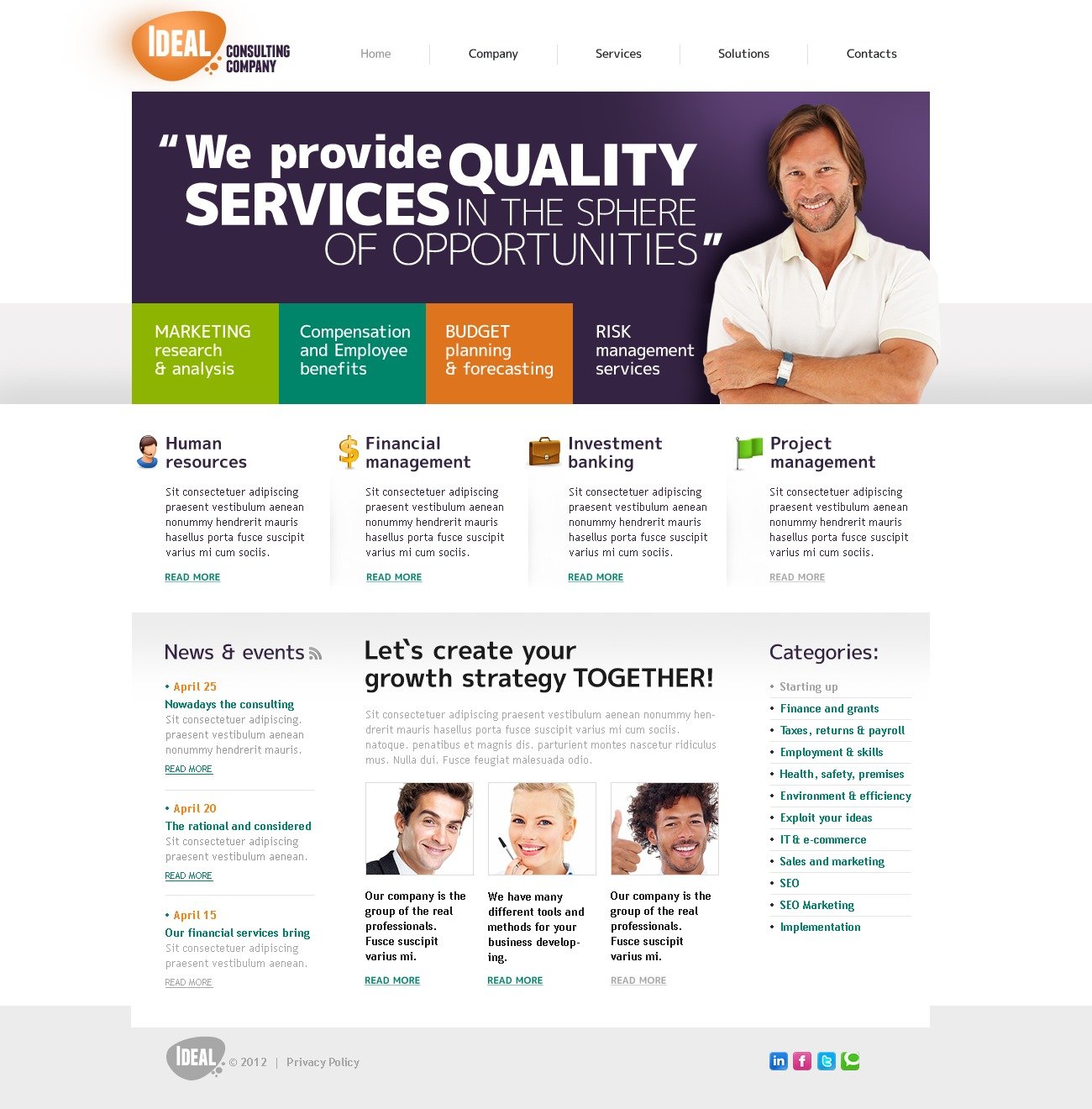 Consulting Website Template #38137
