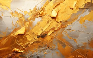 Abstract Art Golden Foil Elegance 61