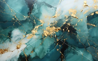 Abstract Art Golden Foil Elegance 62