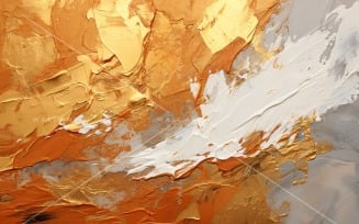 Golden Foil Art Abstract Expressions 61
