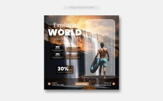 Travel And Tour Social Media Templates