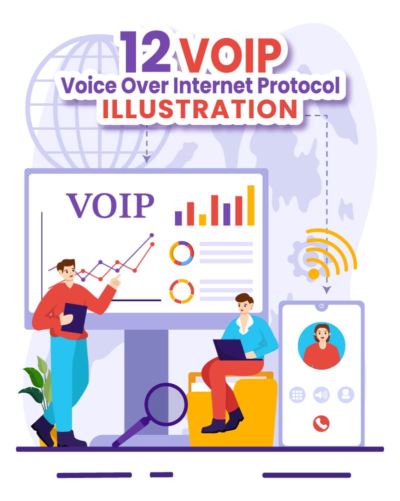 Template #381165 Ip Voice Webdesign Template - Logo template Preview