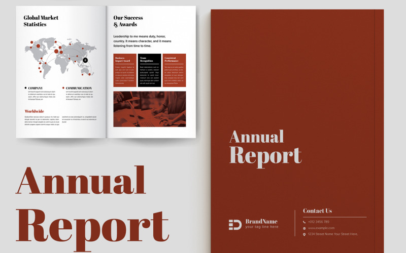 Annual Report Templates InDesign Corporate Identity
