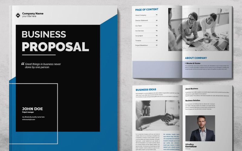 Business Proposal Templates Corporate Identity