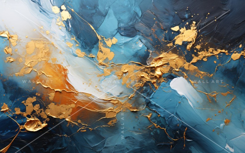 Golden Foil Art Abstract Expressions 70 Background
