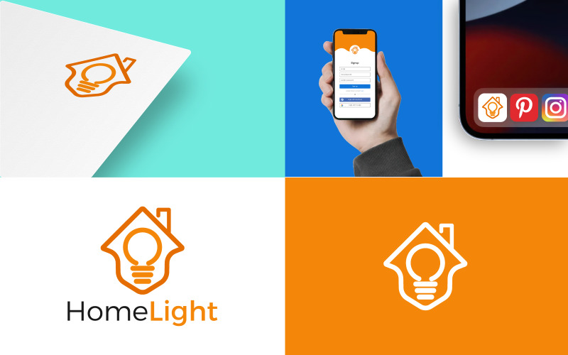 Home light Business logo design Logo Template