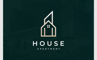 House Apartment Luxury Logo