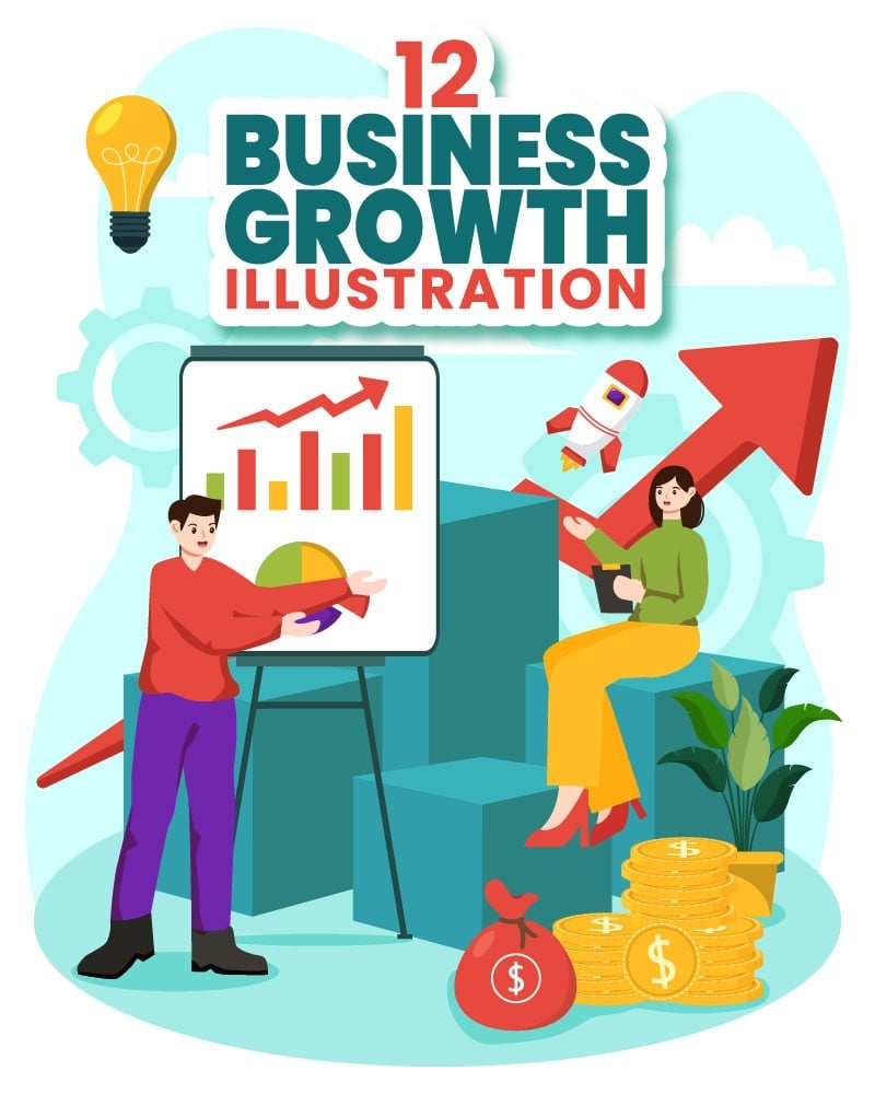 Kit Graphique #381221 Business Croissance Divers Modles Web - Logo template Preview