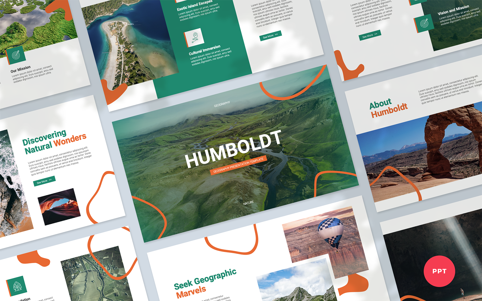Humboldt - Geography Presentation PowerPoint Template