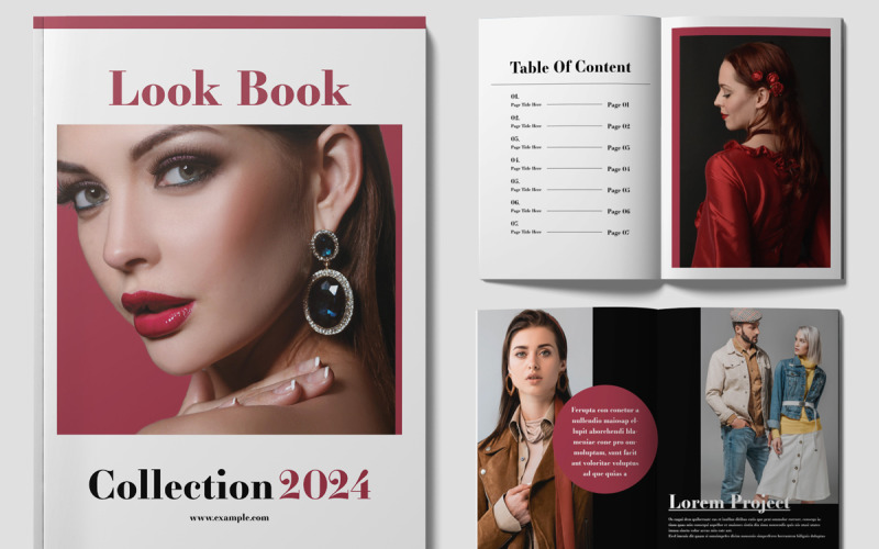 Fashion Look Book Design Templates Corporate Identity