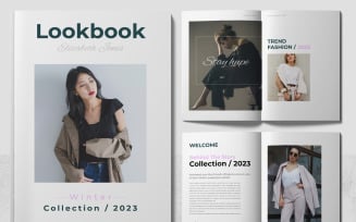 Fashion Look Book Magazine Template.