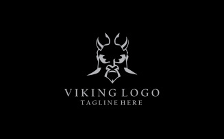 Human Viking Logo Template