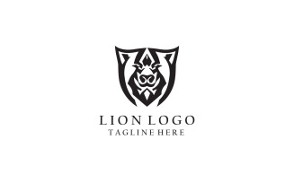 Lion head Logo Vector Template
