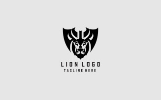 Lion Viking Logo Template