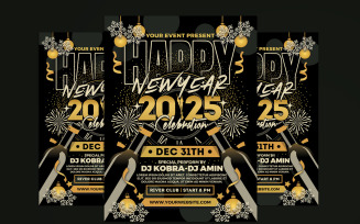 New Year Party Celebration Flyer 2025