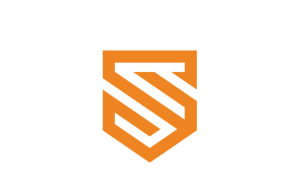 Shield Letter S vector logo design template