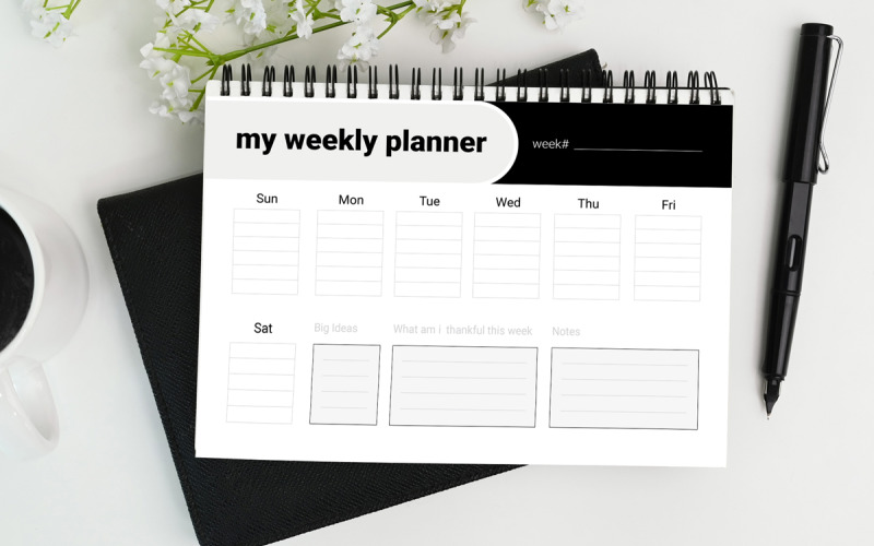 Weekly Planner Templates Layout. Corporate Identity