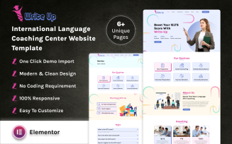 WriteUp - International Language Coaching Center Website Template