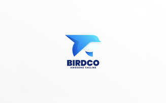 Bird Gradient Colorful Logo 1