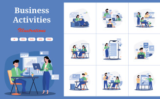 M480_ Business Activities Illustrations
