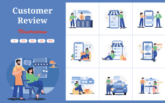 M487_Customer Review Illustration Pack