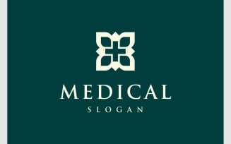 Medical Medicine Flower Leaf Logo