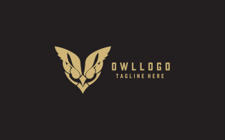 Owl Logo Design Vector Template V2