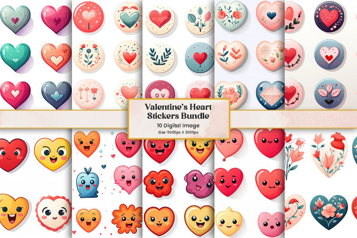 Kit Graphique #381446 Heart Emoji Divers Modles Web - Logo template Preview