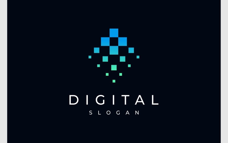 Digital Technology Innovation Logo Logo Template