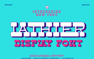 Lathier - Display Gaming Font