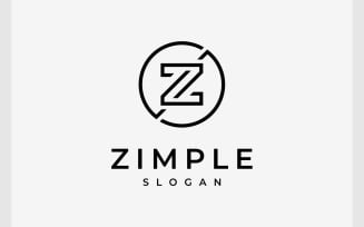 Letter Z Minimalist Monogram Logo