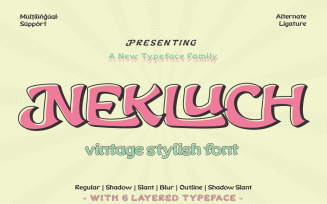 Nekluch - Vintage Display Font