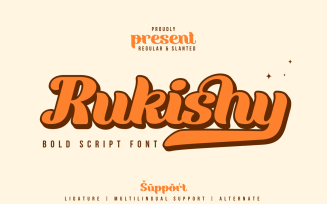 Rukishy - Bold Script Font