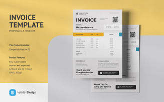 Invoice PSD Design Template Vol 07