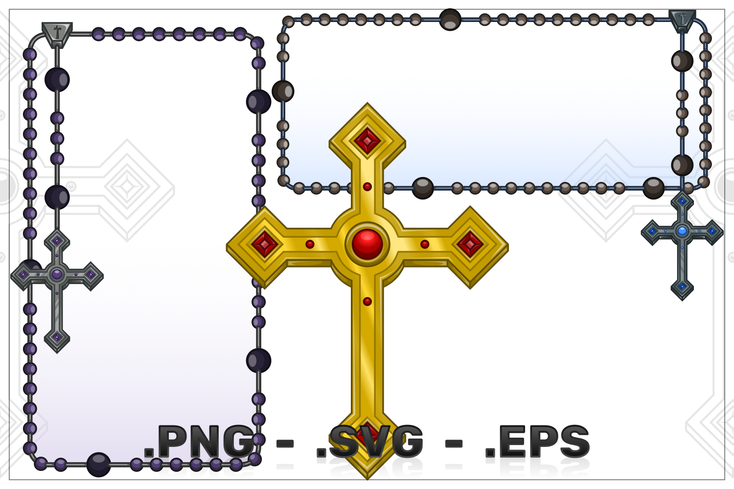 Kit Graphique #381668 Vector Rosary Divers Modles Web - Logo template Preview