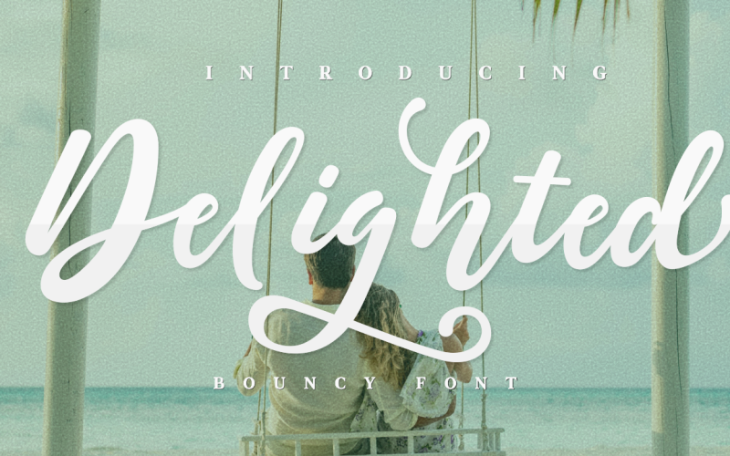 Delighted a bounchy script Font