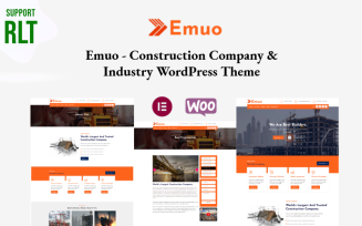 Emuo - Construction Company & Industry WordPress Theme