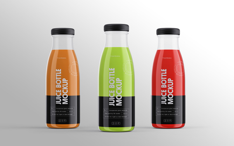 Juice Bottle Mockup Vol 03 Product Mockup