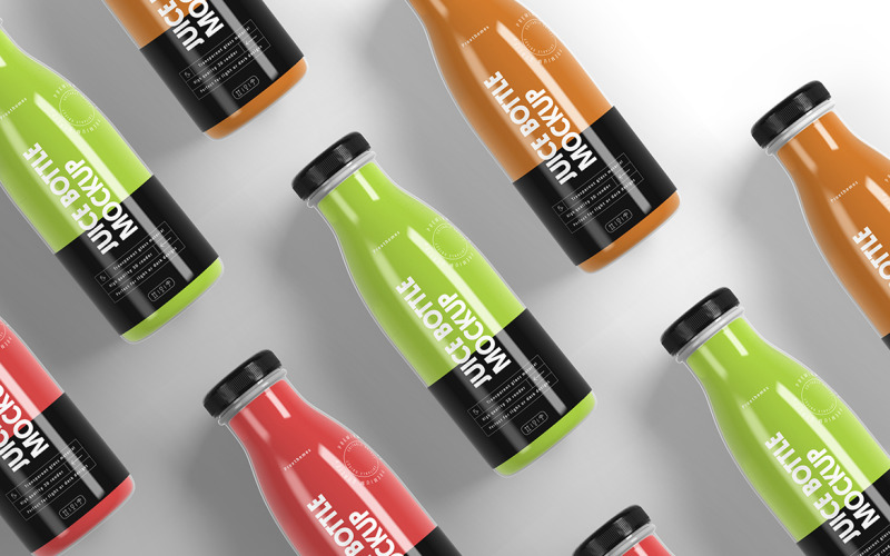 Juice Bottle Mockup Vol 11 Product Mockup