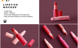 Lipstick Mockup Template Design