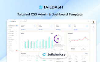 TailDash - Tailwind CSS Admin & Dashboard HTML Template