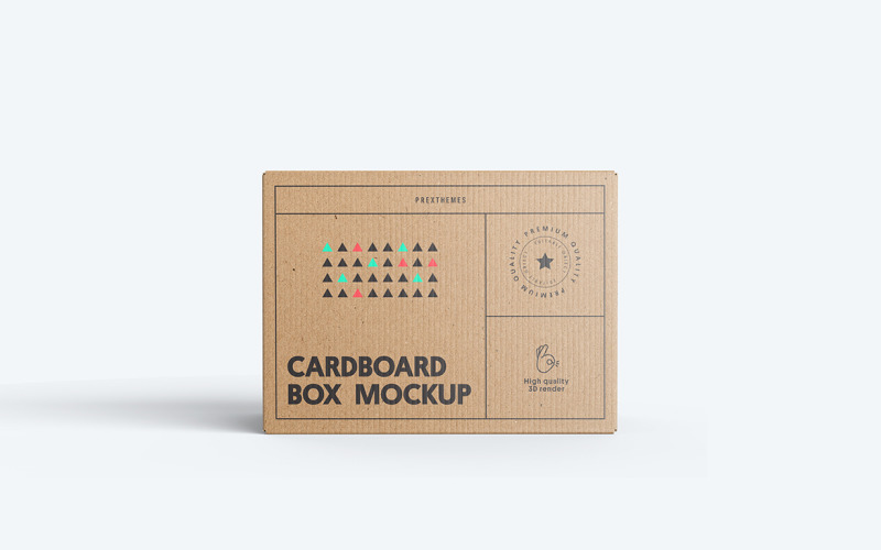 Cardboard Box PSD Mockup Vol 02 Product Mockup