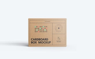 Cardboard Box PSD Mockup Vol 02