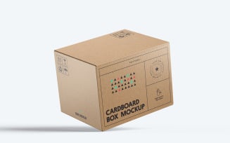 Cardboard Box PSD Mockup Vol 05