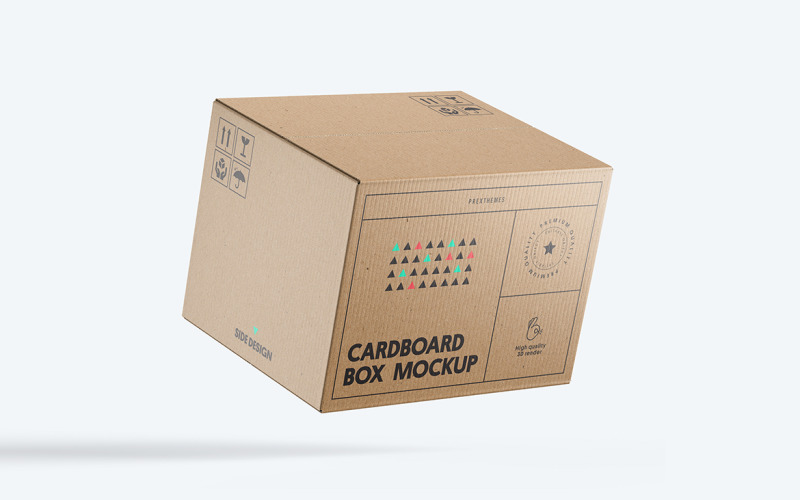 Cardboard Box PSD Mockup Vol 06 Product Mockup