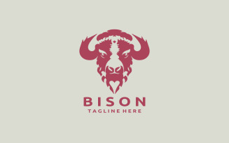 Bison Logo Design Template V1