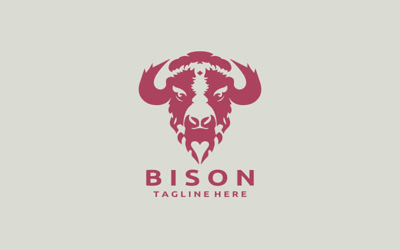Bison Logo Design Template V1 Logo Template