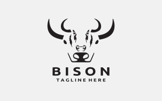 Bison Logo Design Template V2
