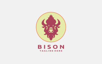 Bison Logo Design Template V3