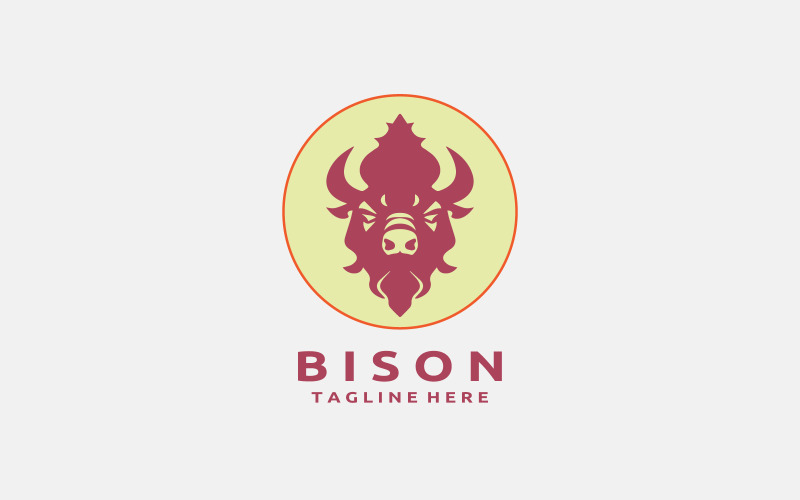 Bison Logo Design Template V3 Logo Template
